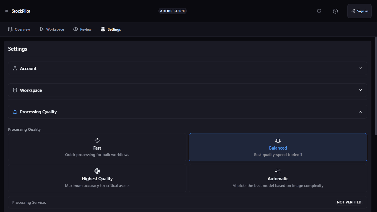StockPilot AI Chrome extension settings: platforms and preferences